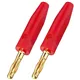 MONACOR LS-Bananenstecker Paar Kunststoff rot  d:4mm
