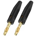 MONACOR LS-Bananenstecker Paar Kunststoff schwarz d:4mm