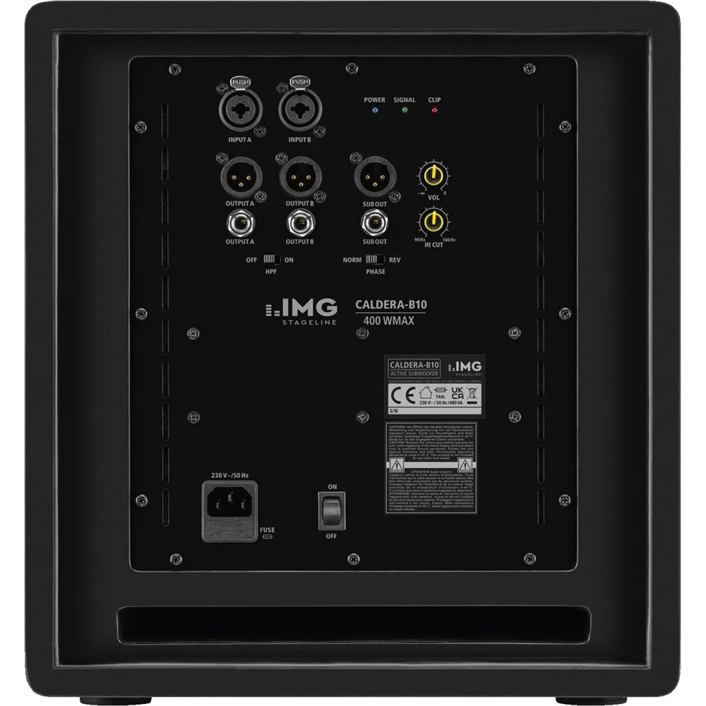 IMG STAGELINE Aktiv-Subwoofer für Recording und Hi-Fi, 400 W