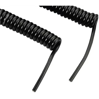 MONACOR Mikrofon-Spiralkabel sym 2-adrig 800-5000mm d:5mm