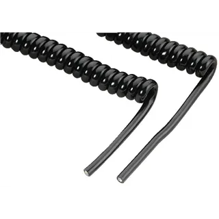 MONACOR Mikro-PTT-Spiralkabel 5-adrig 900-6000mm d:5mm