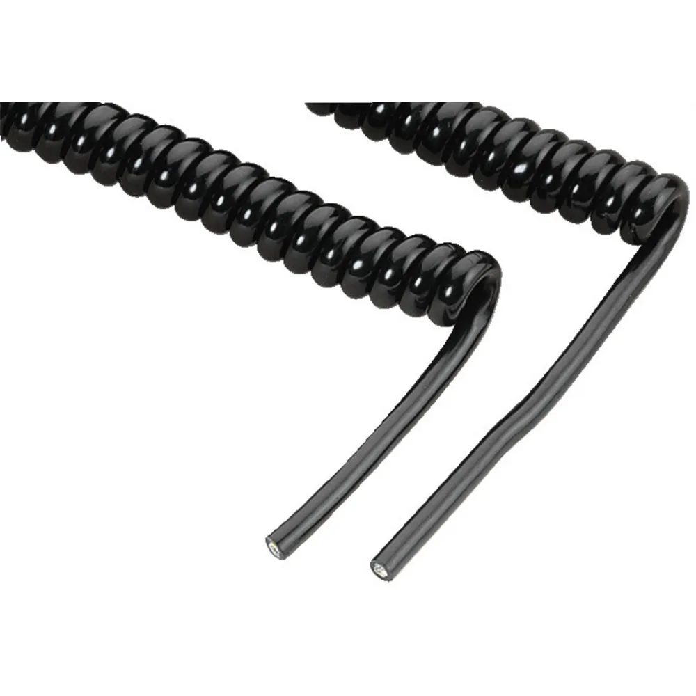 MONACOR Mikro-PTT-Spiralkabel 5-adrig 900-6000mm d:5mm