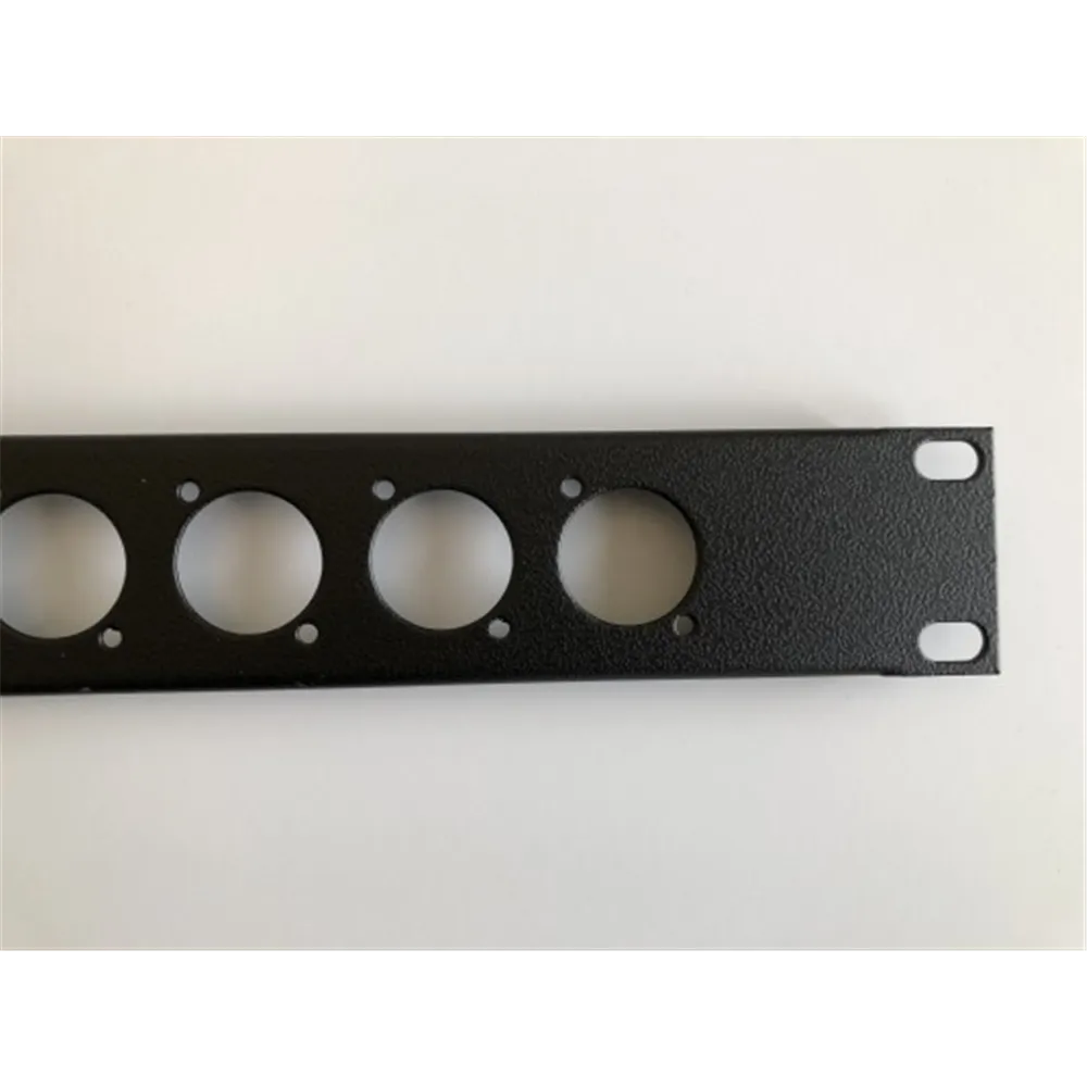 Neutrik 19 1HE Panel, 12 Ausschnitte fuer XLR