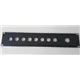 Neutrik 19 2HE Panel St. sw 8XLR 1True, leer