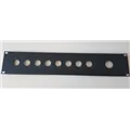 Neutrik 19 2HE Panel St. sw 8XLR 1True, leer