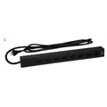Neutrik Rack-Stromschiene mit 8x T23 Buchsen,16A,3m Kabel