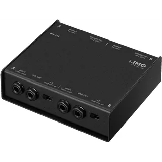 IMG STAGELINE DI-Box In:2x6.3mm Out:2x6.3mm,2xXLR