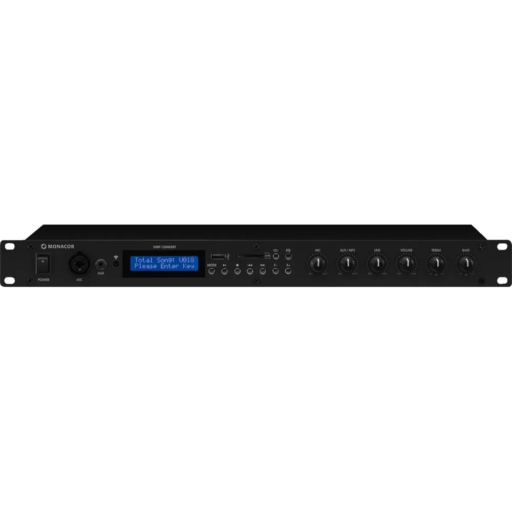 MONACOR MP3, BT, SD, USB- Spieler-Mikrofon-Line-Mischer