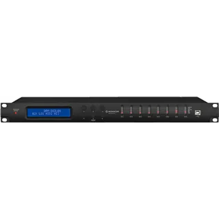 MONACOR Digitaler 8x8 Audio-Matrix-Router, LAN 1HE