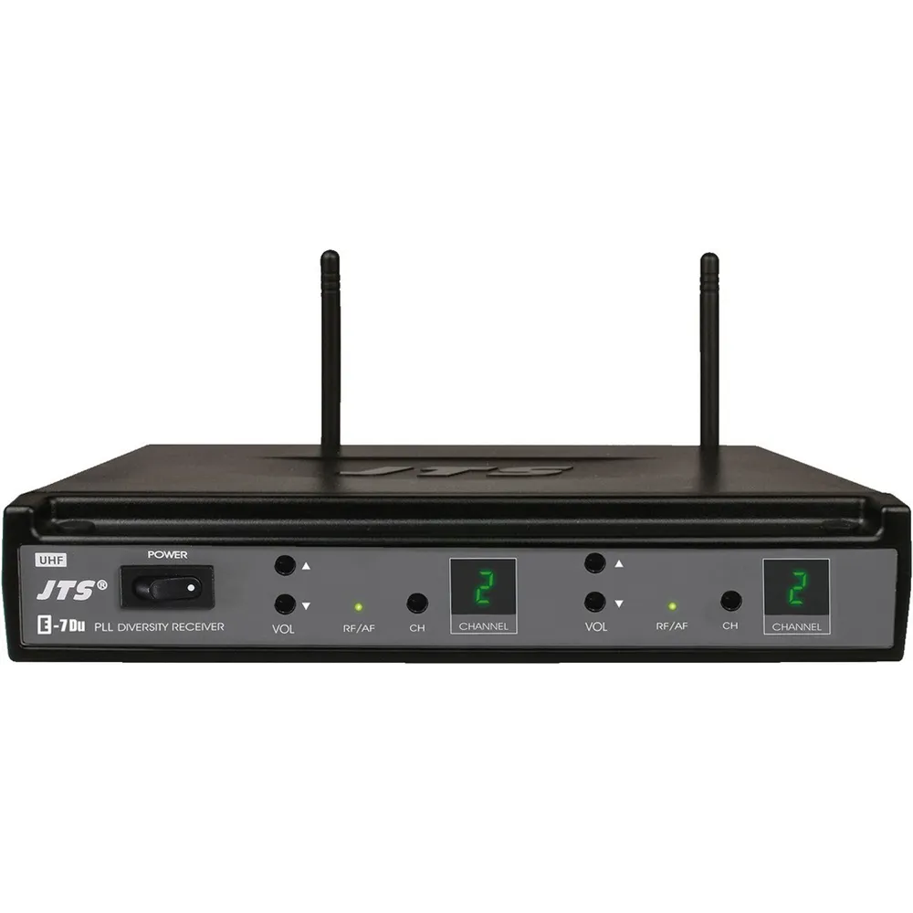 JTS 2 Kanal, UHF-PLL-Audio-, Drahtlos Funksystemset