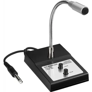 MONACOR ELA-Tischmikrofon mit Talk- und Lock-Taster