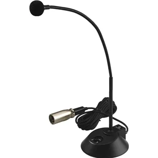 MONACOR ELA-Tischmikrofon 200mm, Niere, 80-14000 Hz