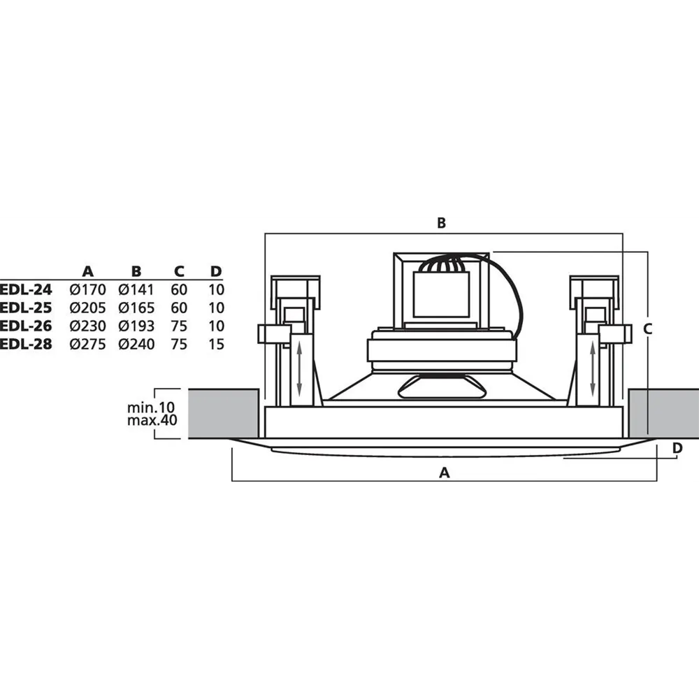 MONACOR ELA-Deckenlautsprecher 100V max.10W d:230mm