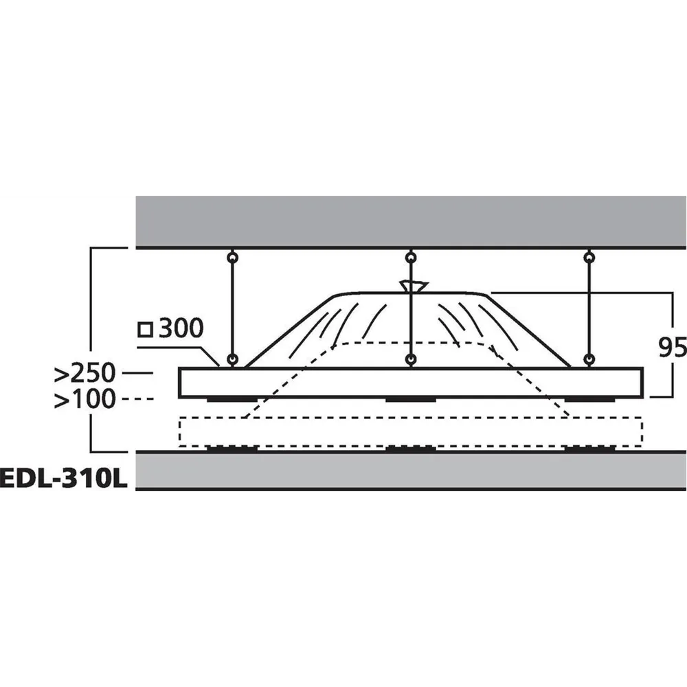 MONACOR ELA-Deckenauflagelautsprecher 100V, 10W, 300x300mm
