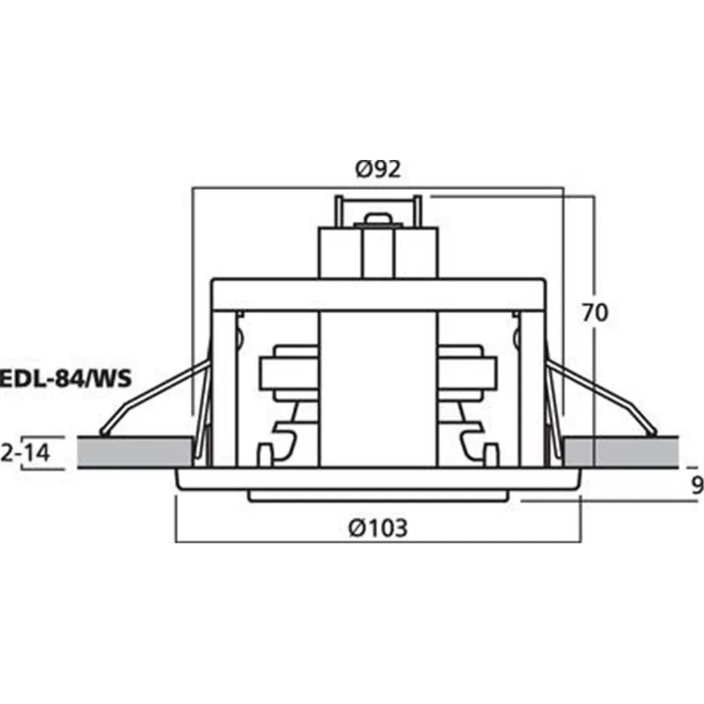 MONACOR ELA-Deckenlautsprecher, 100V  max.6W d:103mm