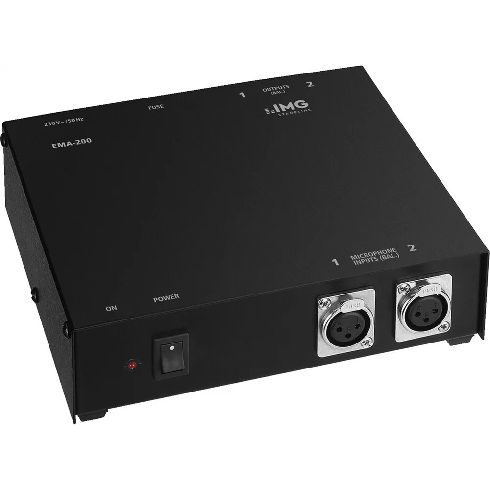 IMG STAGELINE Phantom Speisung 48V fuer 2xElektret-Mik