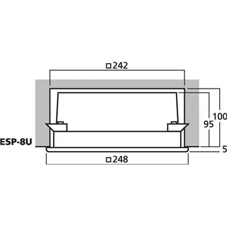 MONACOR ELA-Decken-LS Unterputz, 100V t  max.6W