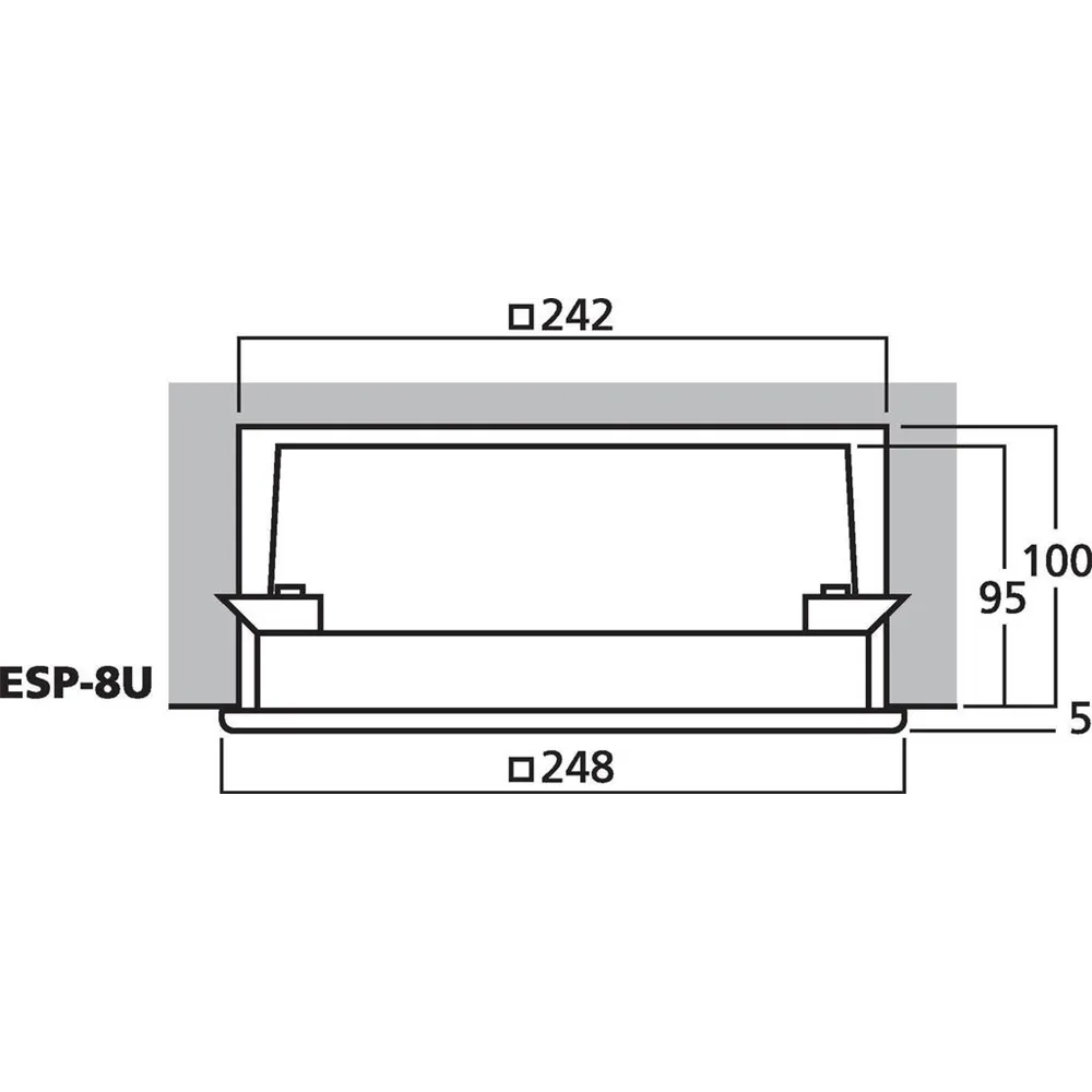 MONACOR ELA-Decken-LS Unterputz, 100V t  max.6W