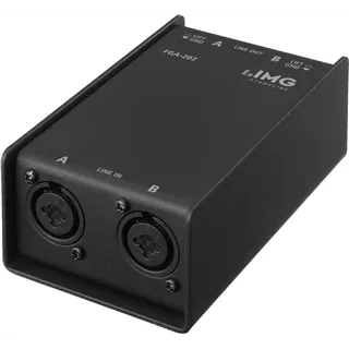 IMG STAGELINE Professioneller 2 Kanal Line Uebertrager, XLR