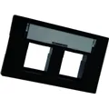Neutrik FLF Keystone schwarz  unbestueckt f. 2xRJ45