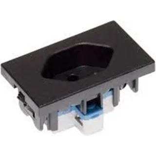 NEUTRIK, Contrik Schwarze FLF-Einfachsteckdose ,Typ 13, 10A, 250VAC
