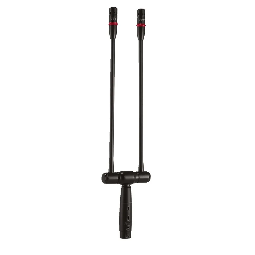 JTS Doppel-Schwanenhals-Mik mit LED, Superniere 415mm