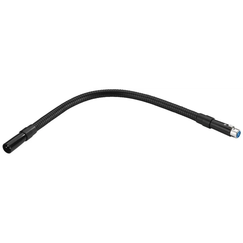 MONACOR XLR-Schwanenhals schwarz 500mm mit XLR