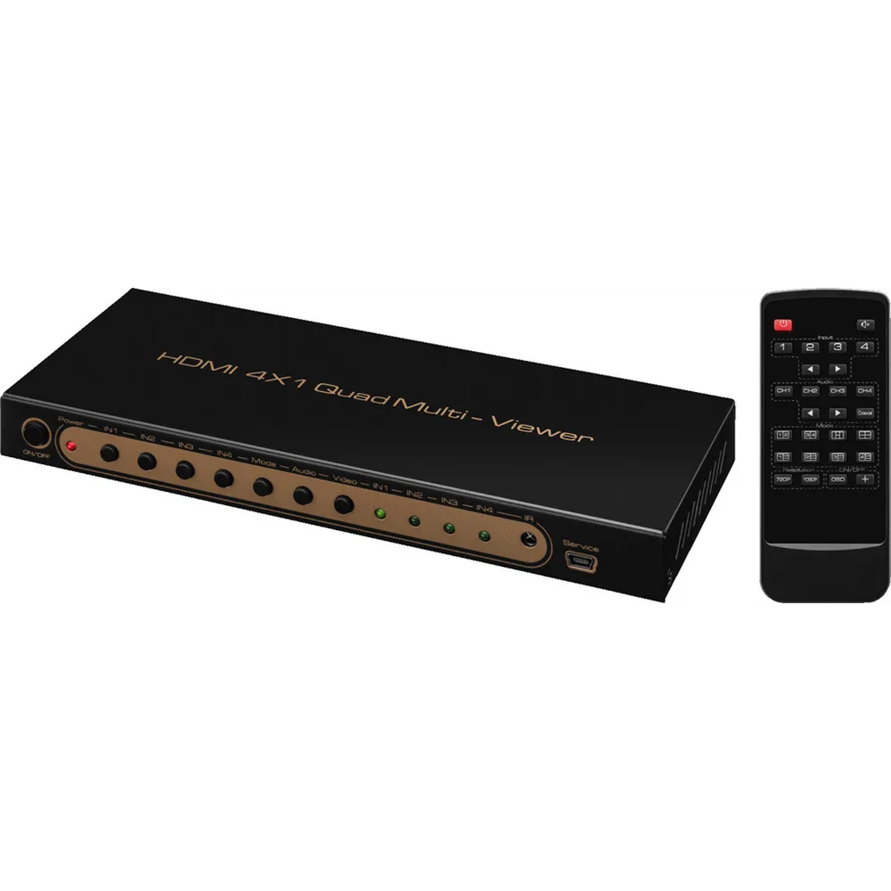 MONACOR HD-Quad-Splitter/ 4 IN - 1 OUT