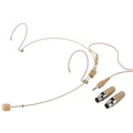 MONACOR Ultra-Light Headset Microphone, Omnidirectional, 2x Adapters