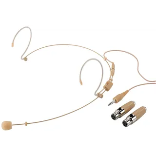 MONACOR Kopfbuegelmikrofon, Niere  20-20000 Hz Mini XLR