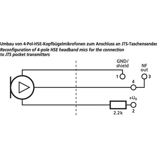 MONACOR Kopfbuegelmikrofon, Niere  50-18000 Hz Mini XLR