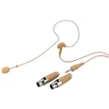 MONACOR Microphone à serre-tête ultraléger HQ avec 2 adaptateurs à capsule sphérique