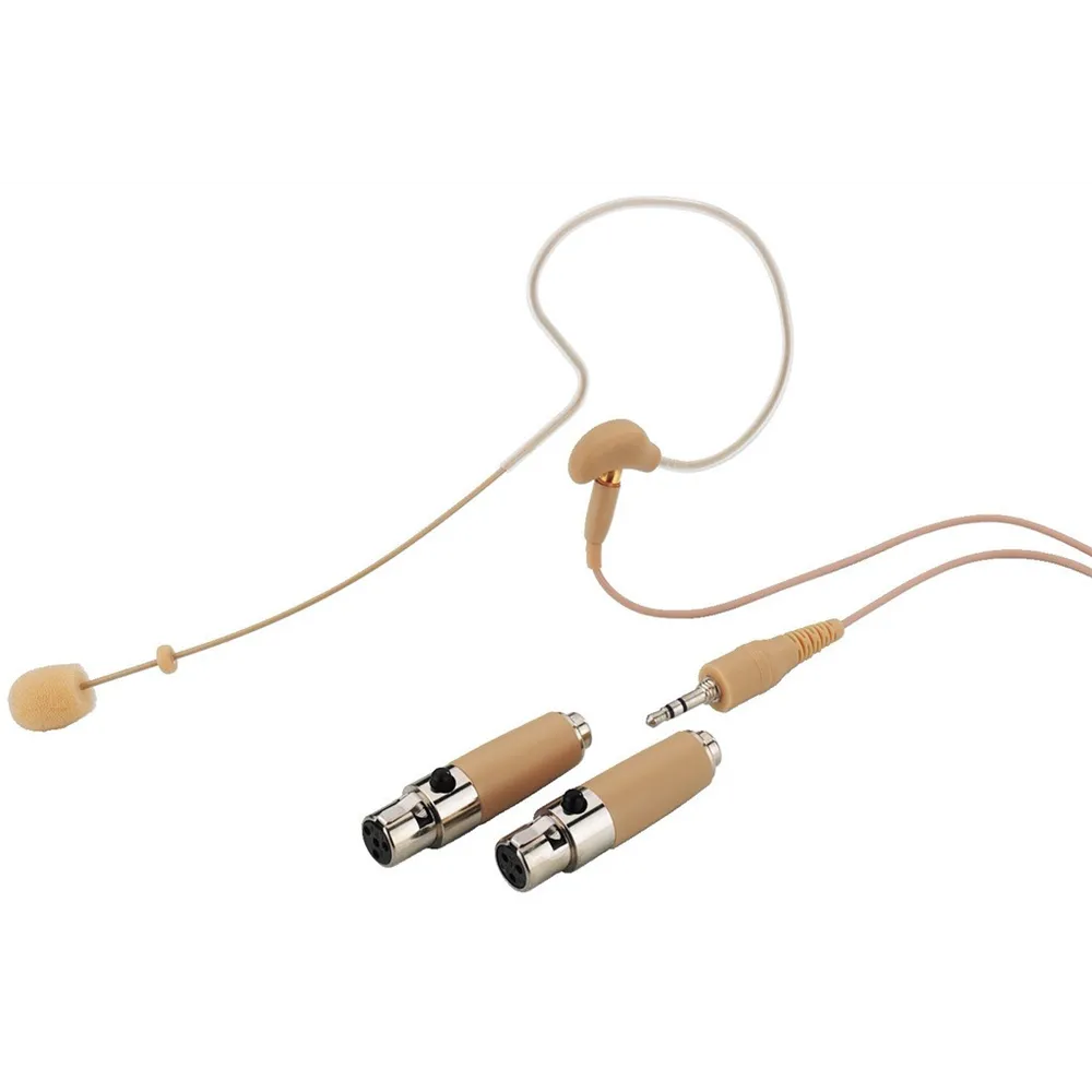 MONACOR Ultraleicht HQ-Kopfbuegelmikrofon Kugel 2xAdapter