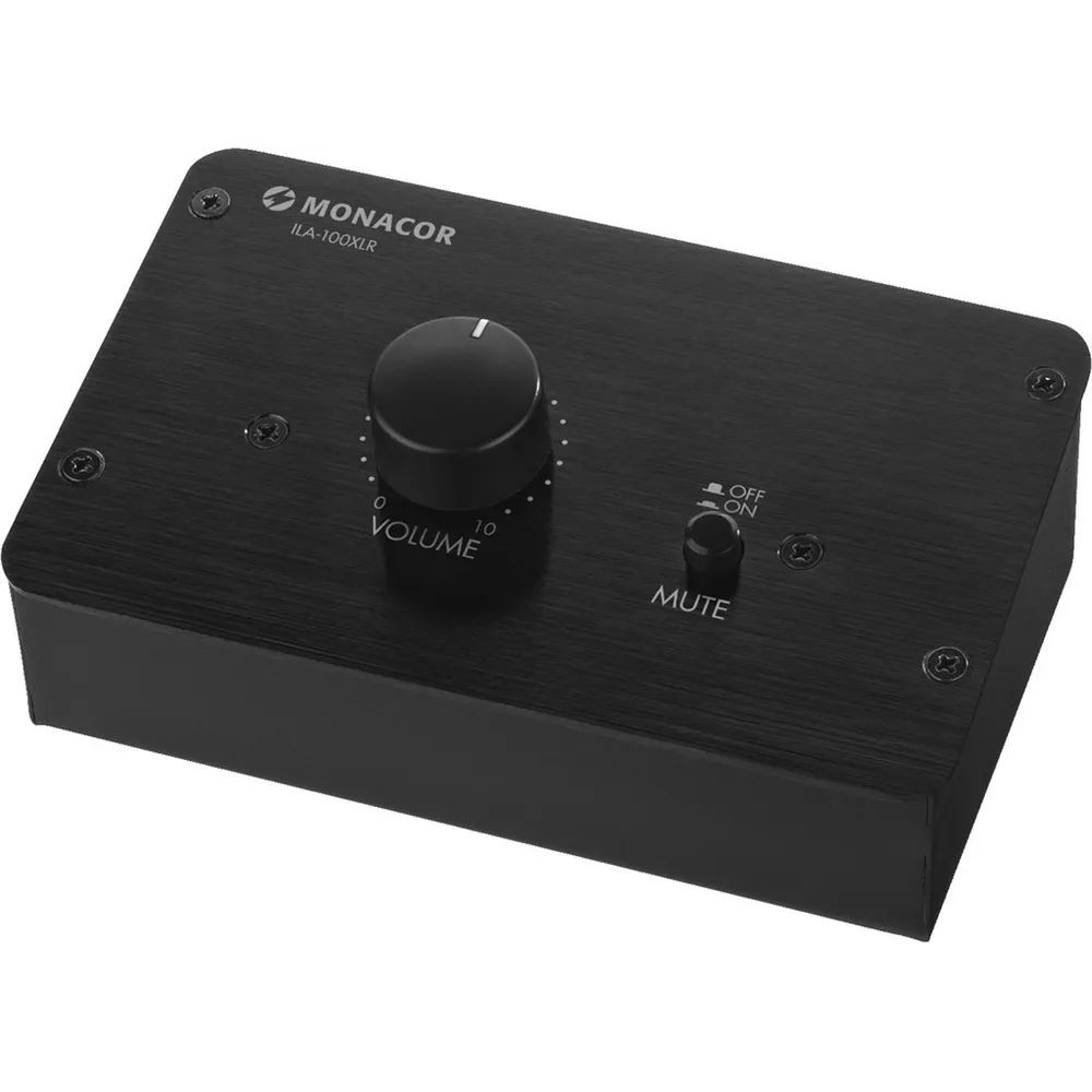 MONACOR Pegelregler 2xComboXLR/6.3mm 1x3.5mm