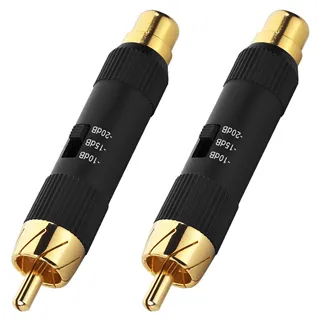 MONACOR Pegelminderer 10 dB/15 dB/20 dB , Paar