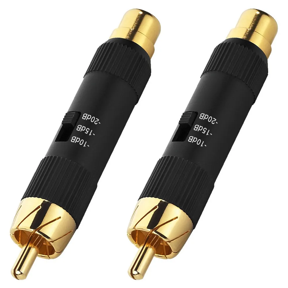 MONACOR Pegelminderer 10 dB/15 dB/20 dB , Paar