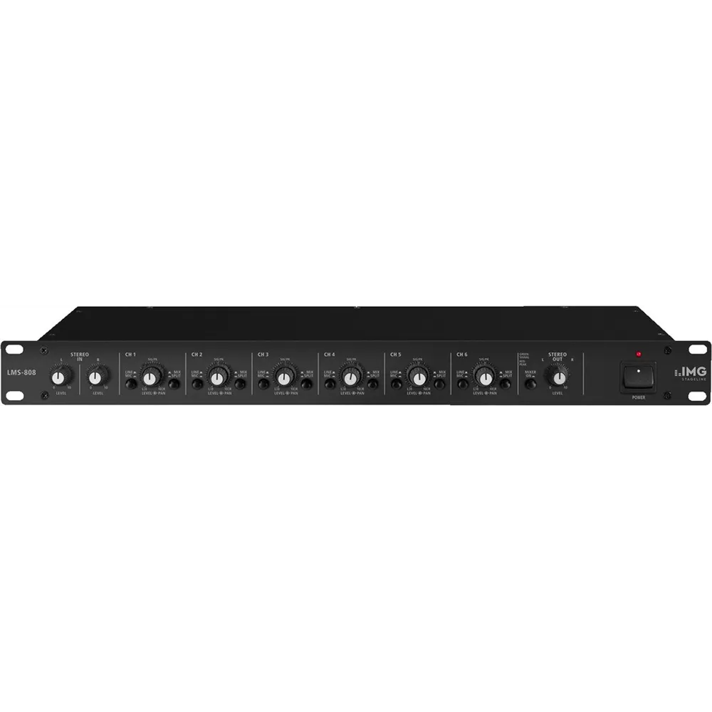 IMG STAGELINE 8 Kanal Mikrofon-Line-Mischer/Splitter