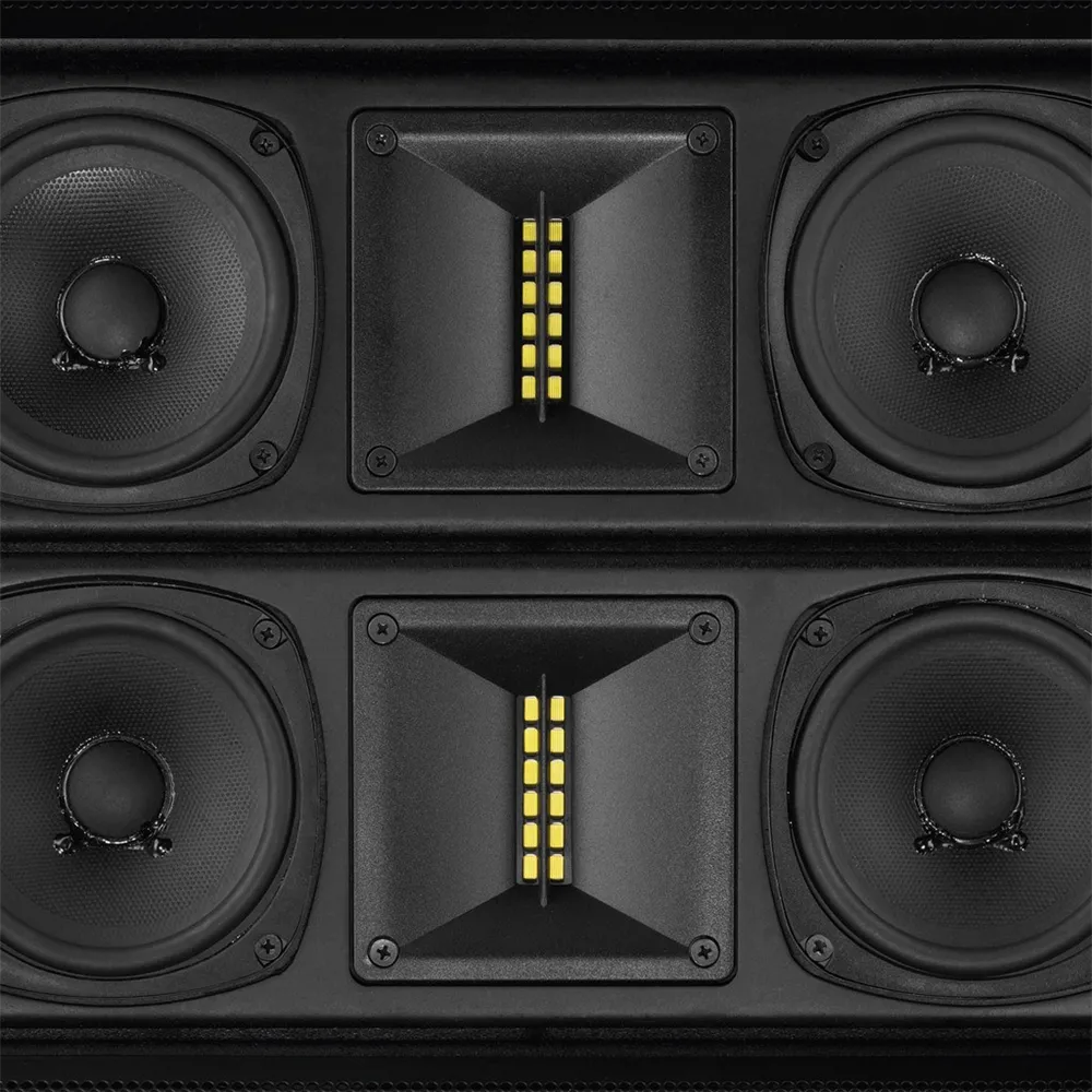 IMG STAGELINE PA-Lautsprecher-Array, aktiv, DSP, schwarz