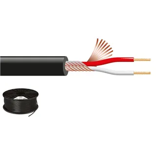MONACOR Mikrofonkabel 100m d:3.5mm, 2x0.12 mm2, 165pF/m
