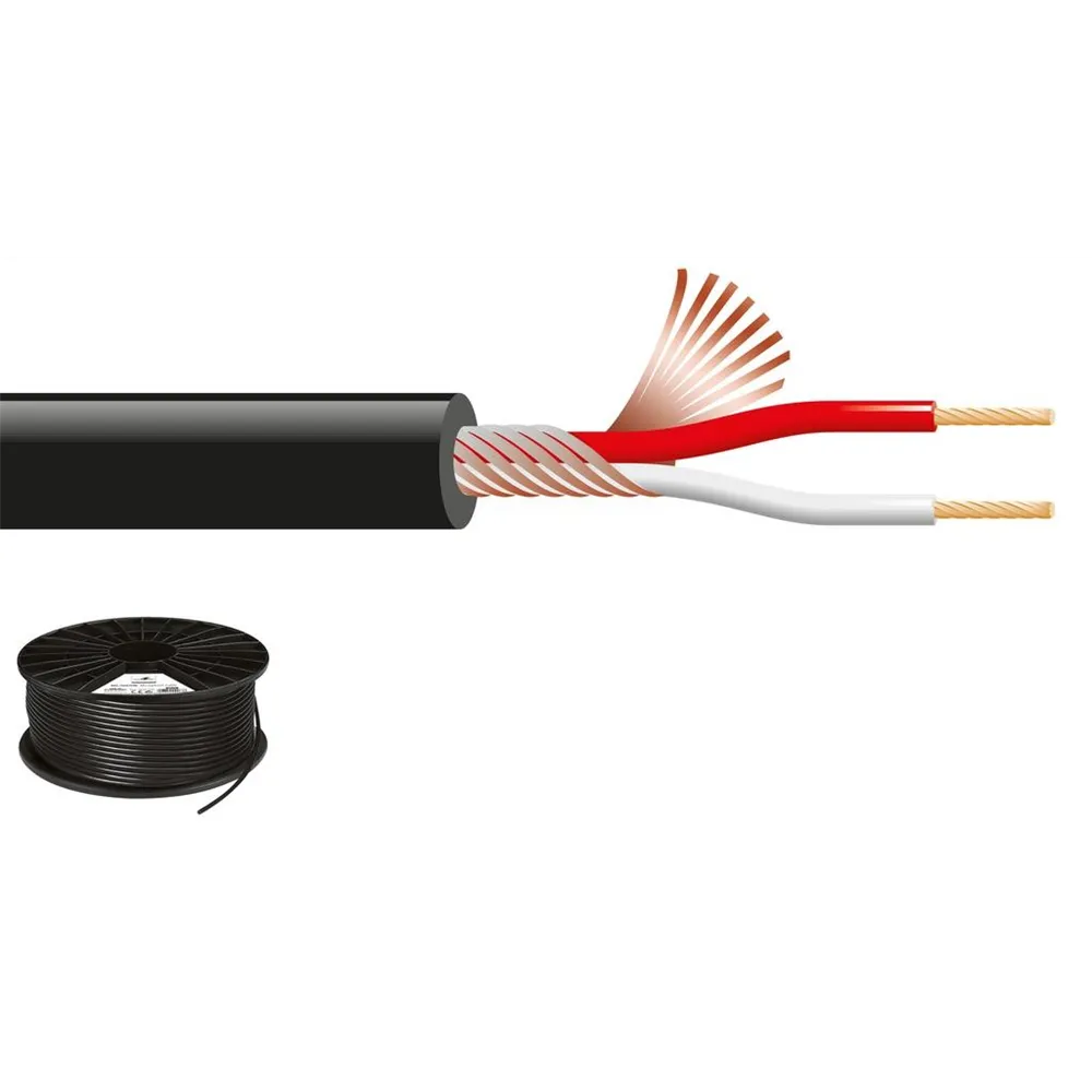 MONACOR Mikrofonkabel 100m d:3.5mm, 2x0.12 mm2, 165pF/m