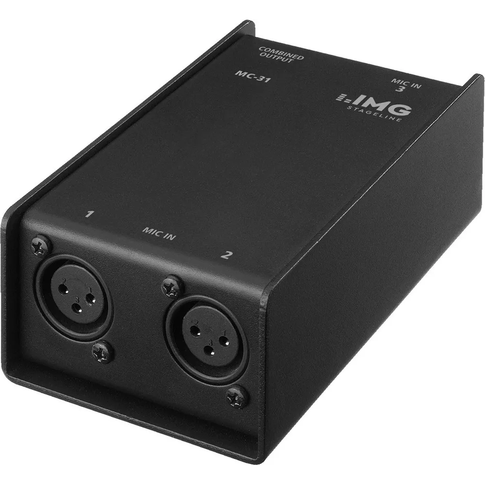 IMG STAGELINE Mikrofon Combiner, 3-fach