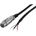 MONACOR Audiokabel, 1,5m, XLR-Kupplung auf offenes Kabel