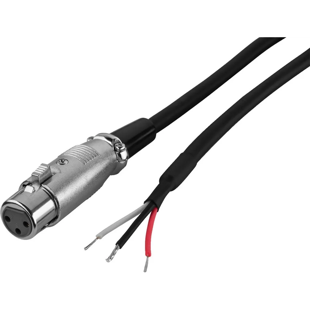 MONACOR Audiokabel, 1,5m, XLR-Kupplung auf offenes Kabel