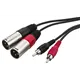 MONACOR Audiokabel, 1m, 2xXLR m auf 2xCinch m