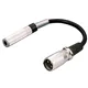 MONACOR Audio Adapterkabel 15cm, XLR M m auf 6.3mm f  mono