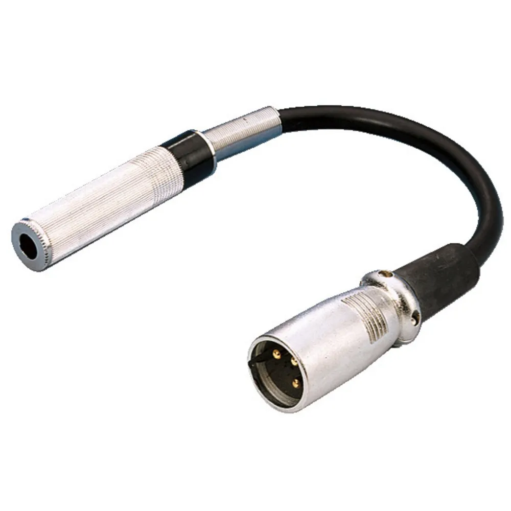 MONACOR Audio Adapterkabel 15cm, XLR M m auf 6.3mm f  mono