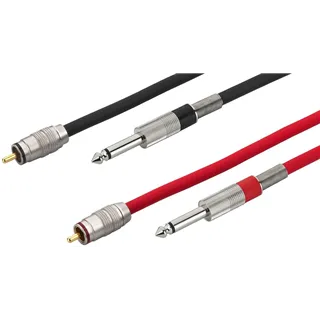 MONACOR Audio-Verbindungskabel 2St. 1.5m