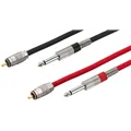 MONACOR Audio-Verbindungskabel 2St. 1.5m