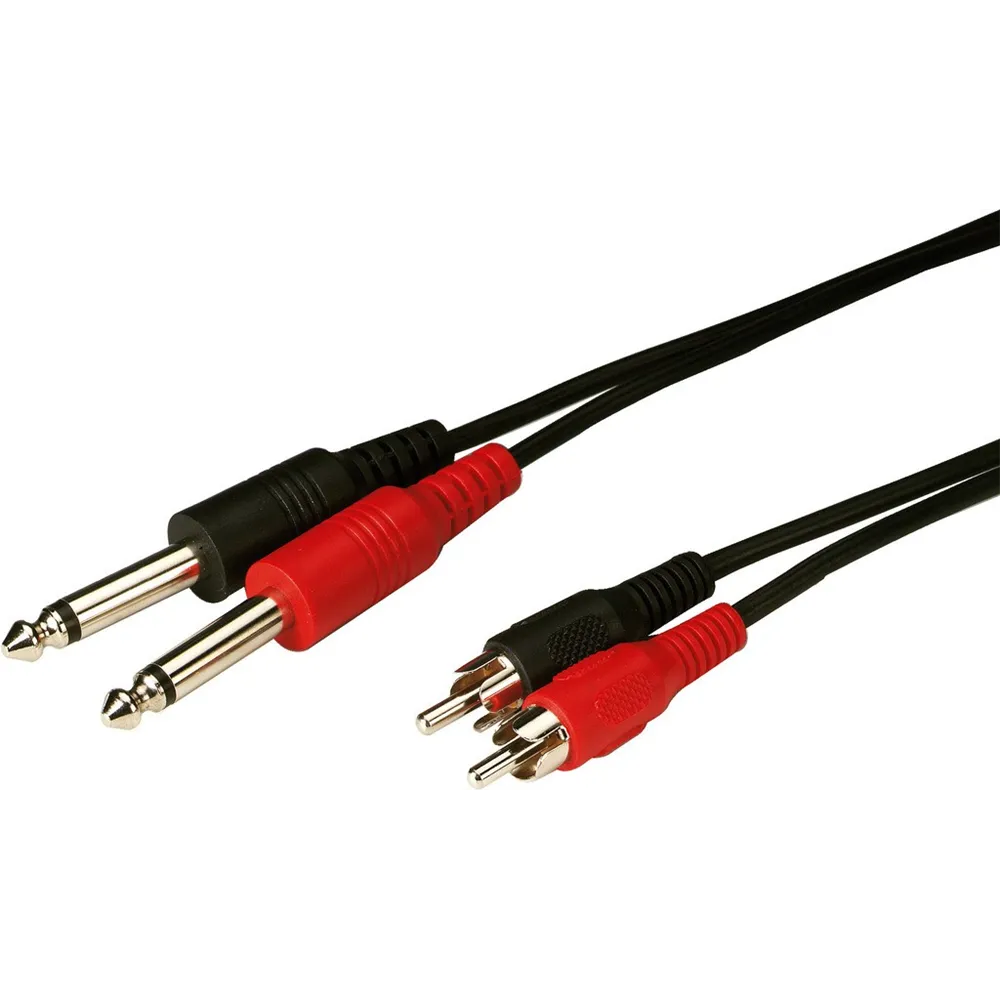 MONACOR Audio-Verbindungskabel , Cinch-Klinken, 5m