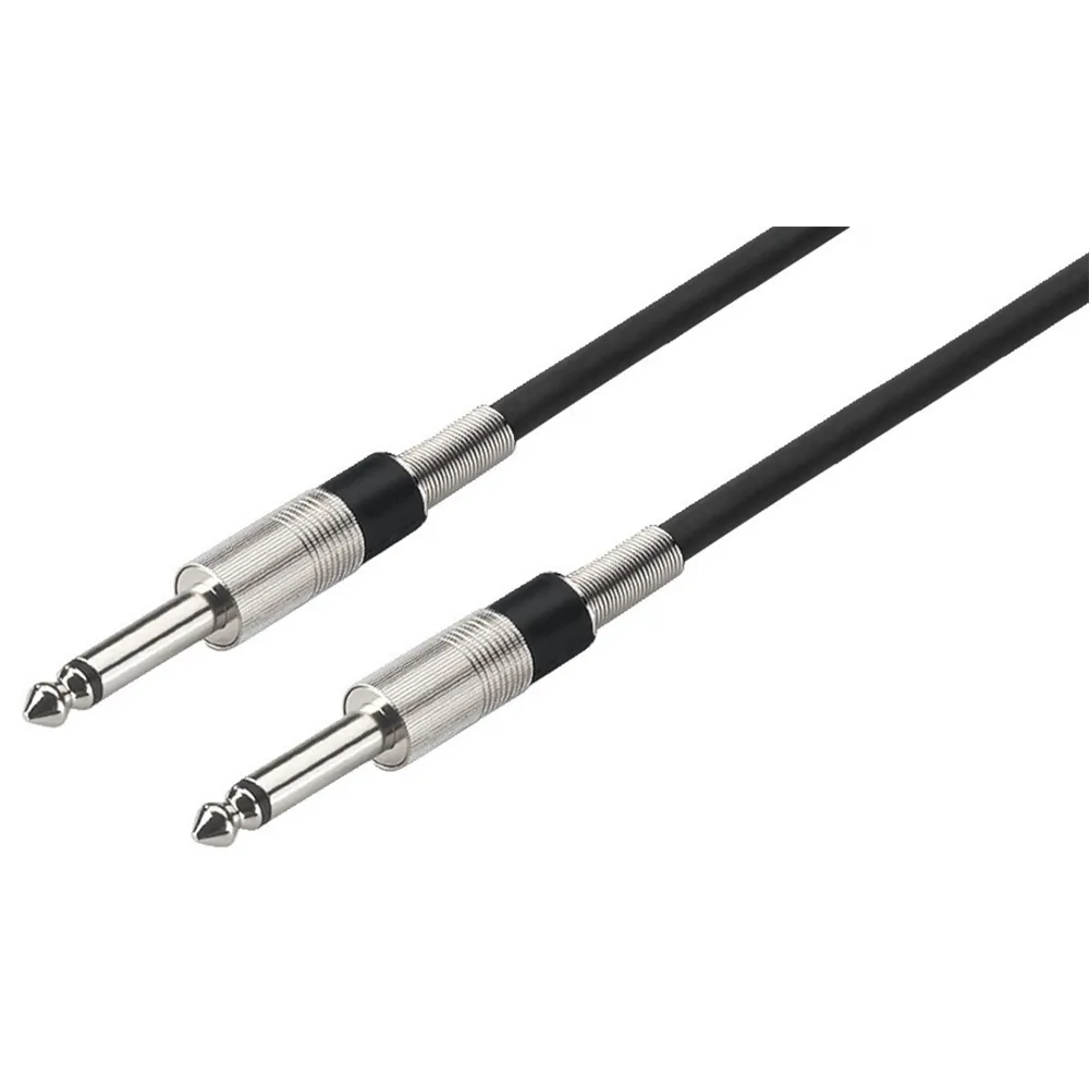 MONACOR Klinkenkabel 1m, mono, 2x 6.3mm Stecker